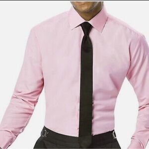 Luxe Microfiber Men's Fitted Spread Collar Dress Shirt Jesse